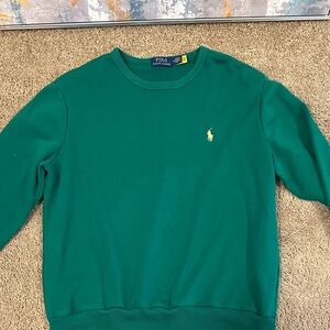 Polo by Ralph Lauren Men's Teal Crewneck Sweater